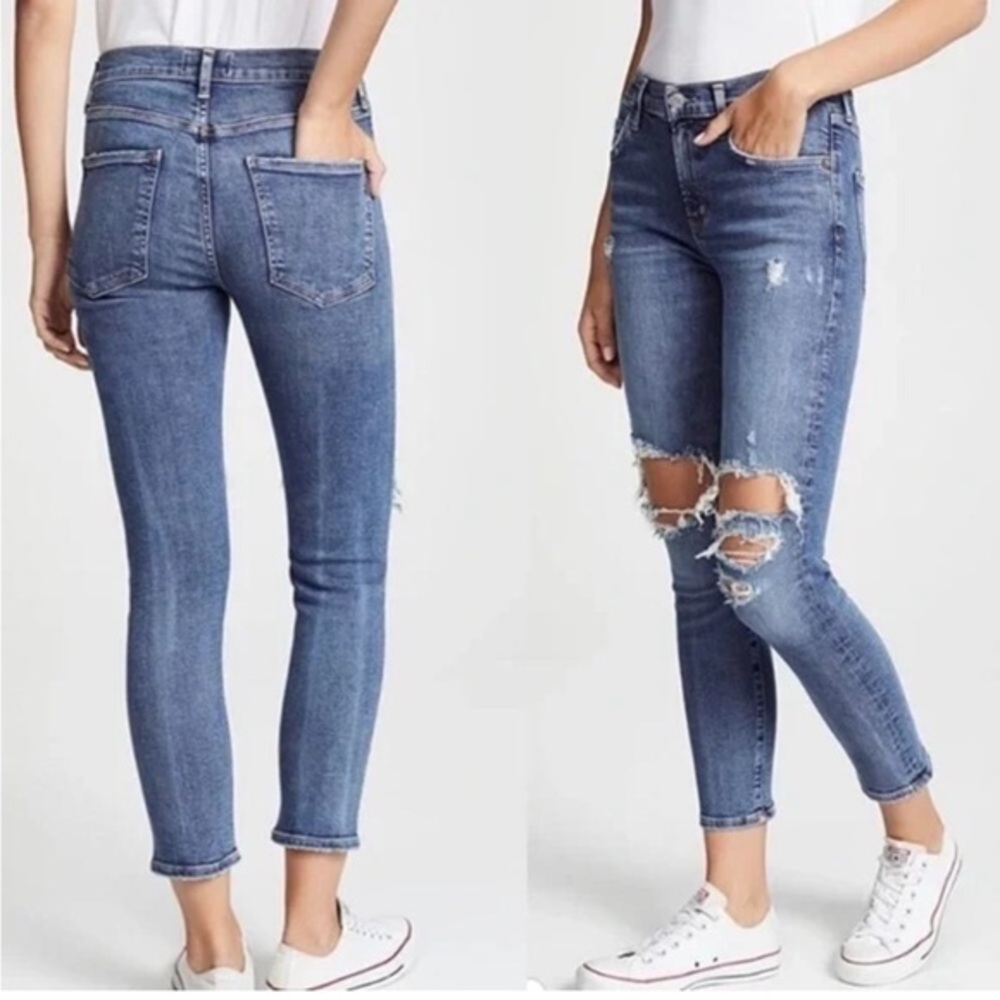 AGOLDE Distressed Skinny Jeans